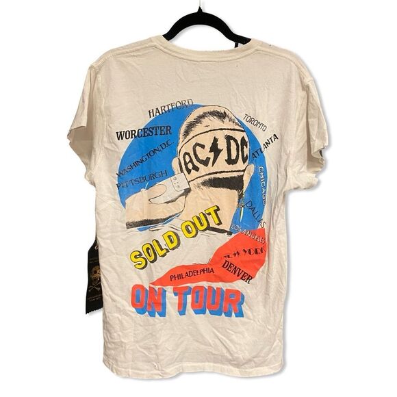 MadeWorn AC/DC The Razor's Edge Tour T-Shirt band concert distressed Revolve S - Picture 7 of 11